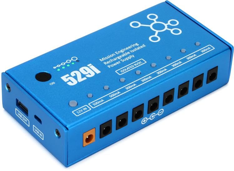 Mission Engineering 529i USB Power Supply Powering Your Guitar Pedals With USB Power Banks Rock Stock Pedals
